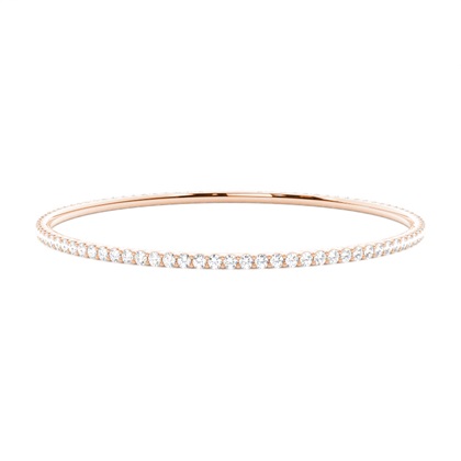 Rose Gold Diamond Bangles Diamond Bracelets