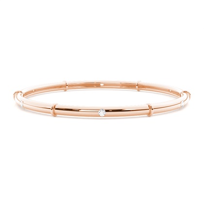Rose Gold Diamond Bangles Diamond Bracelets