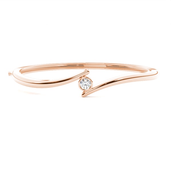 Full Bezel Setting Round Diamond Bangle