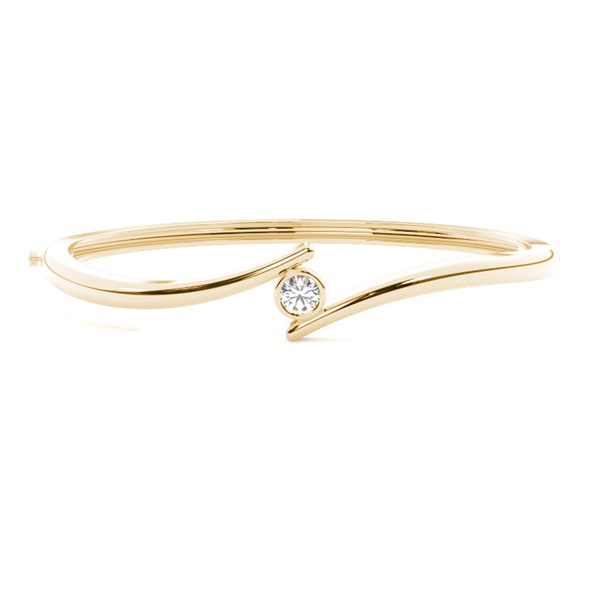 Full Bezel Setting Round Diamond Bangle