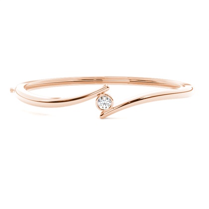 Rose Gold Diamond Bangles Diamond Bracelets