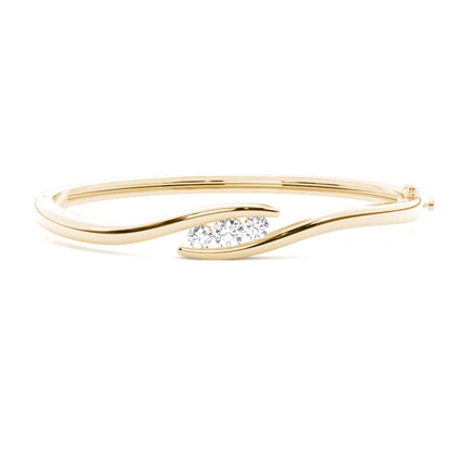 Channel Setting Round Diamond Bangle