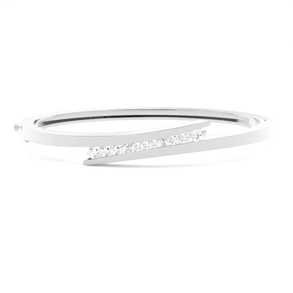 Channel Setting Round Diamond Bangle