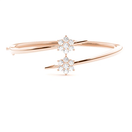 Rose Gold Diamond Bangles Diamond Bracelets
