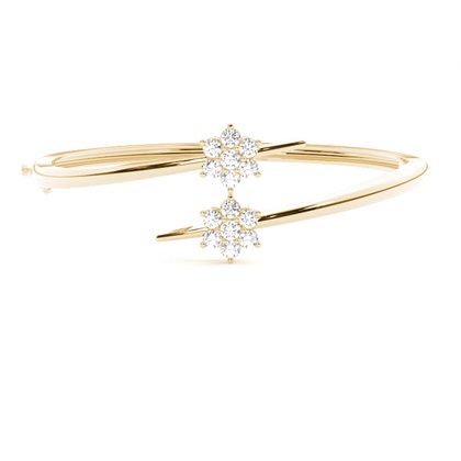 Yellow Gold Diamond Bangles Diamond Bracelets