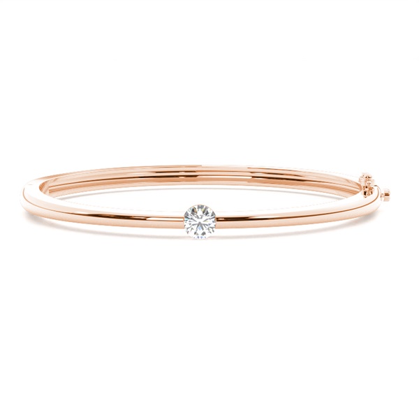 Channel Setting Round Diamond Bangle