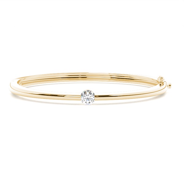 Channel Setting Round Diamond Bangle