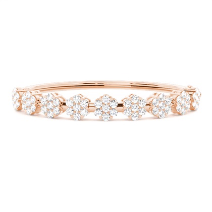 Rose Gold Diamond Bangles Diamond Bracelets