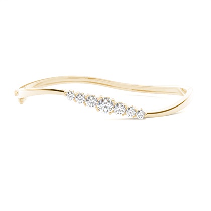 Yellow Gold Diamond Bangles Diamond Bracelets