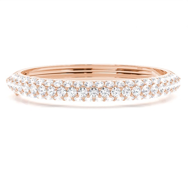 4 Prong Setting Round Diamond Bangle
