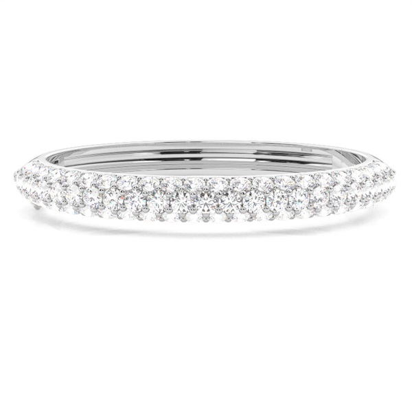 4 Prong Setting Round Diamond Bangle
