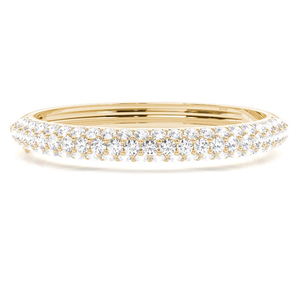 4 Prong Setting Round Diamond Bangle
