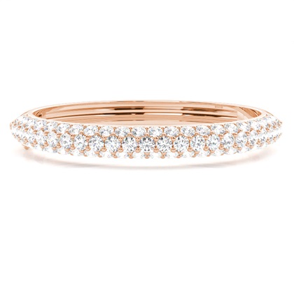 4 Prong Setting Round Diamond Bangle