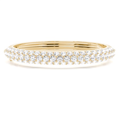 4 Prong Setting Round Diamond Bangle