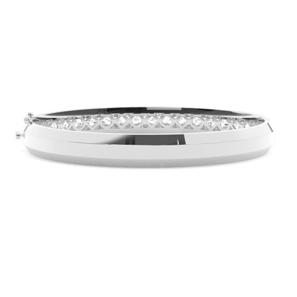 Channel Setting Round Diamond Bangle