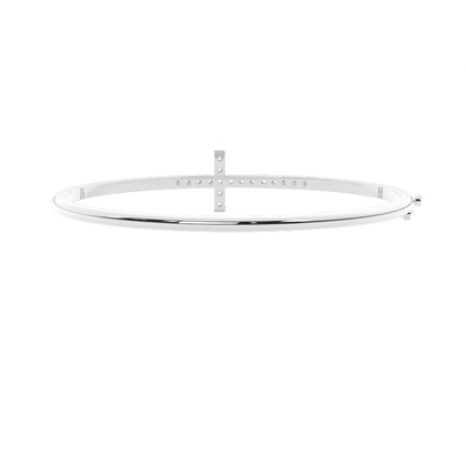 Prong Setting Round Diamond Bangle