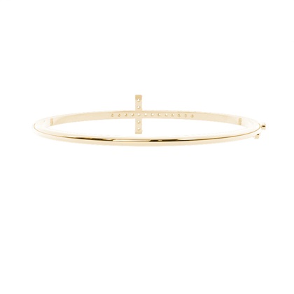 Prong Setting Round Diamond Bangle