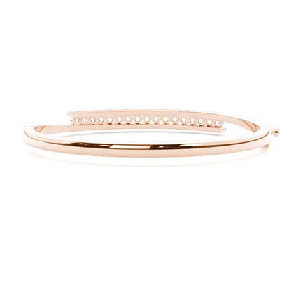 Channel Setting Round Diamond Bangle