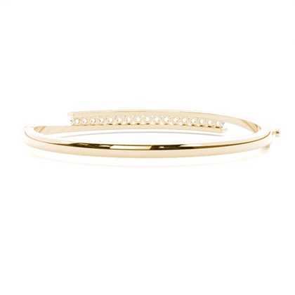 Channel Setting Round Diamond Bangle