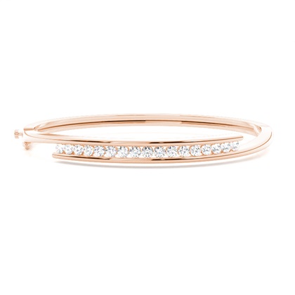 Rose Gold Diamond Bangles Diamond Bracelets