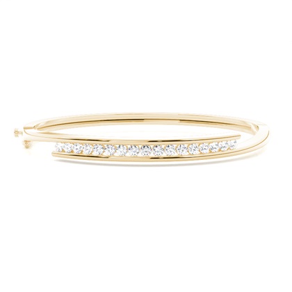Yellow Gold Diamond Bangles Diamond Bracelets