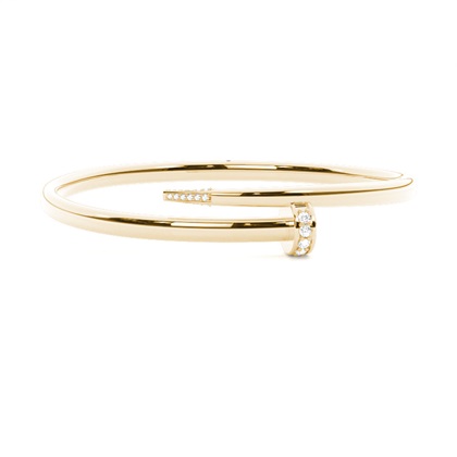Channel Setting Round Diamond Bangle