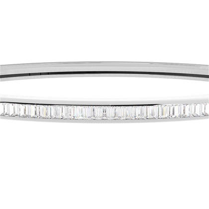 Runder Diamant-Armreif in Kanalfassung