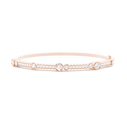 Rose Gold Diamond Bangles Diamond Bracelets