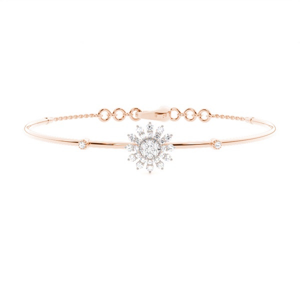 Prong Setting Round Diamond Everyday Bracelet