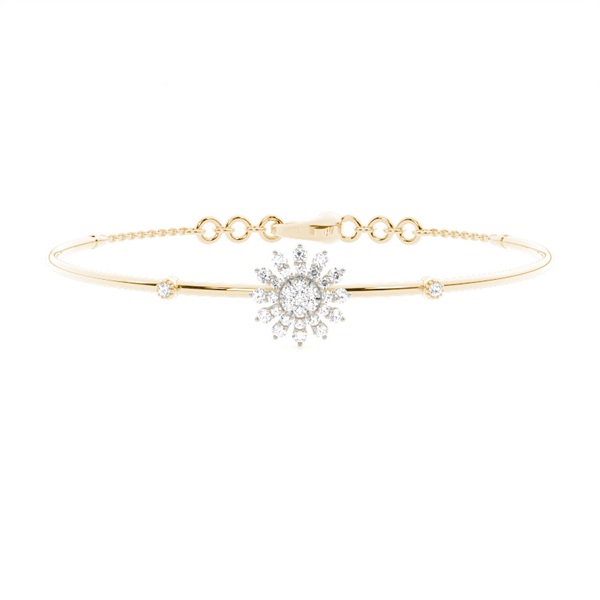 Prong Setting Round Diamond Everyday Bracelet