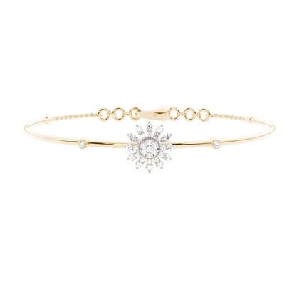 Prong Setting Round Diamond Everyday Bracelet