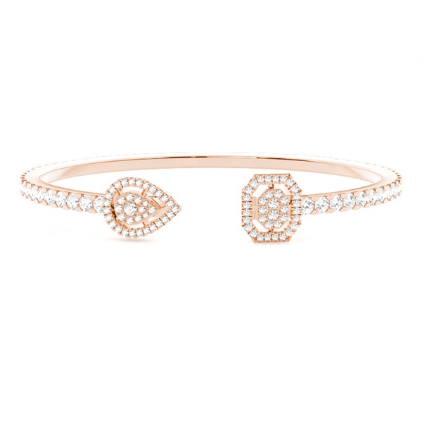 Prong Setting Round Diamond Evening Bracelet