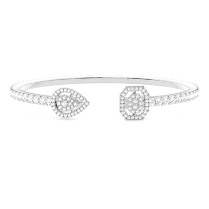 Prong Setting Round Diamond Evening Bracelet