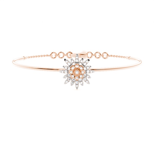 Prong Setting Round Diamond Everyday Bracelet