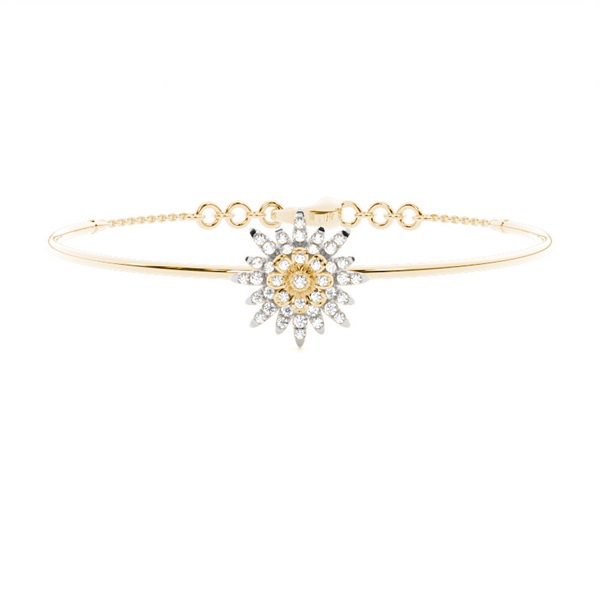 Prong Setting Round Diamond Everyday Bracelet