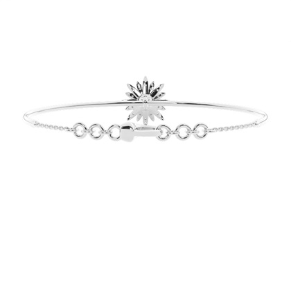 Prong Setting Round Diamond Everyday Bracelet