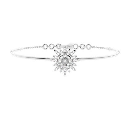 Prong Setting Round Diamond Everyday Bracelet