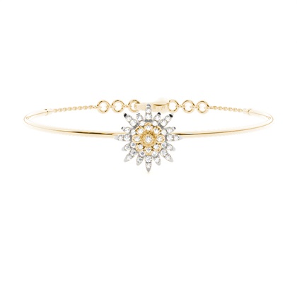 Prong Setting Round Diamond Everyday Bracelet