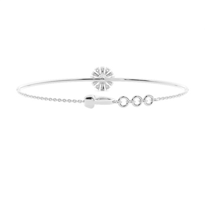Prong Setting Round Diamond Everyday Bracelet