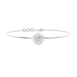 Zinkeneinstellung Rundes Diamant Alltagsarmband