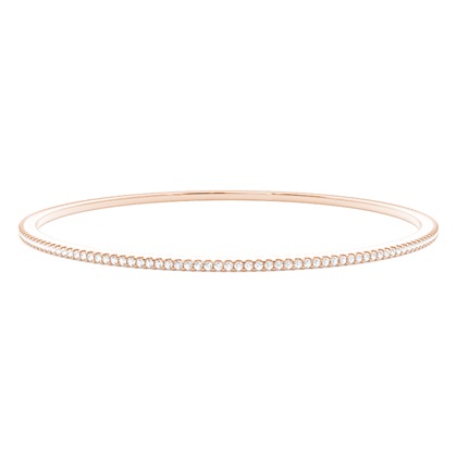 Prong Setting Round Diamond Bangle