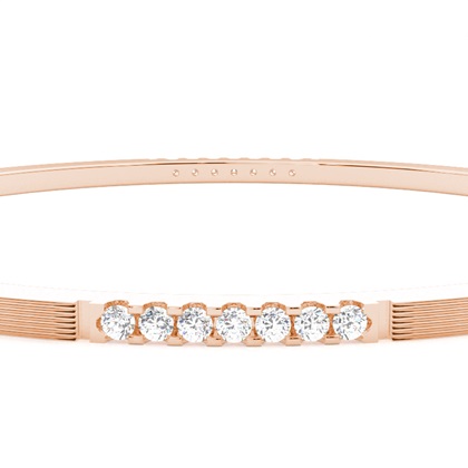 Zinkeneinstellung runder Diamantarmreif