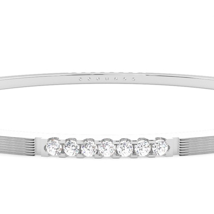 Zinkeneinstellung runder Diamantarmreif