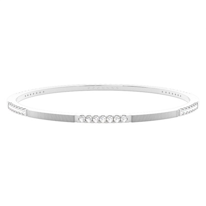 Prong Setting Round Diamond Bangle