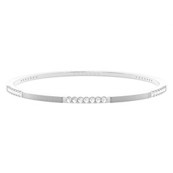 Prong Setting Round Diamond Bangle