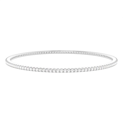 Zinkeneinstellung runder Diamantarmreif