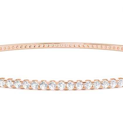 Zinkeneinstellung runder Diamantarmreif