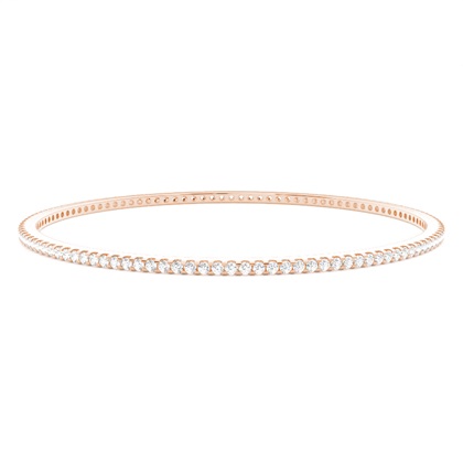 Prong Setting Round Diamond Bangle