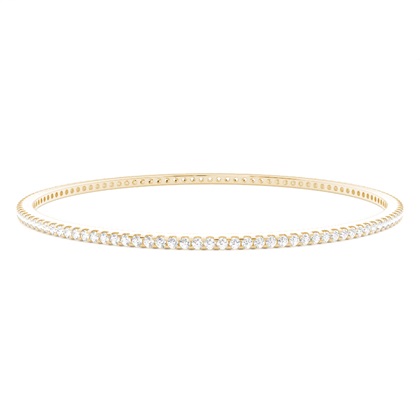 Prong Setting Round Diamond Bangle