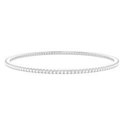 Prong Setting Round Diamond Bangle